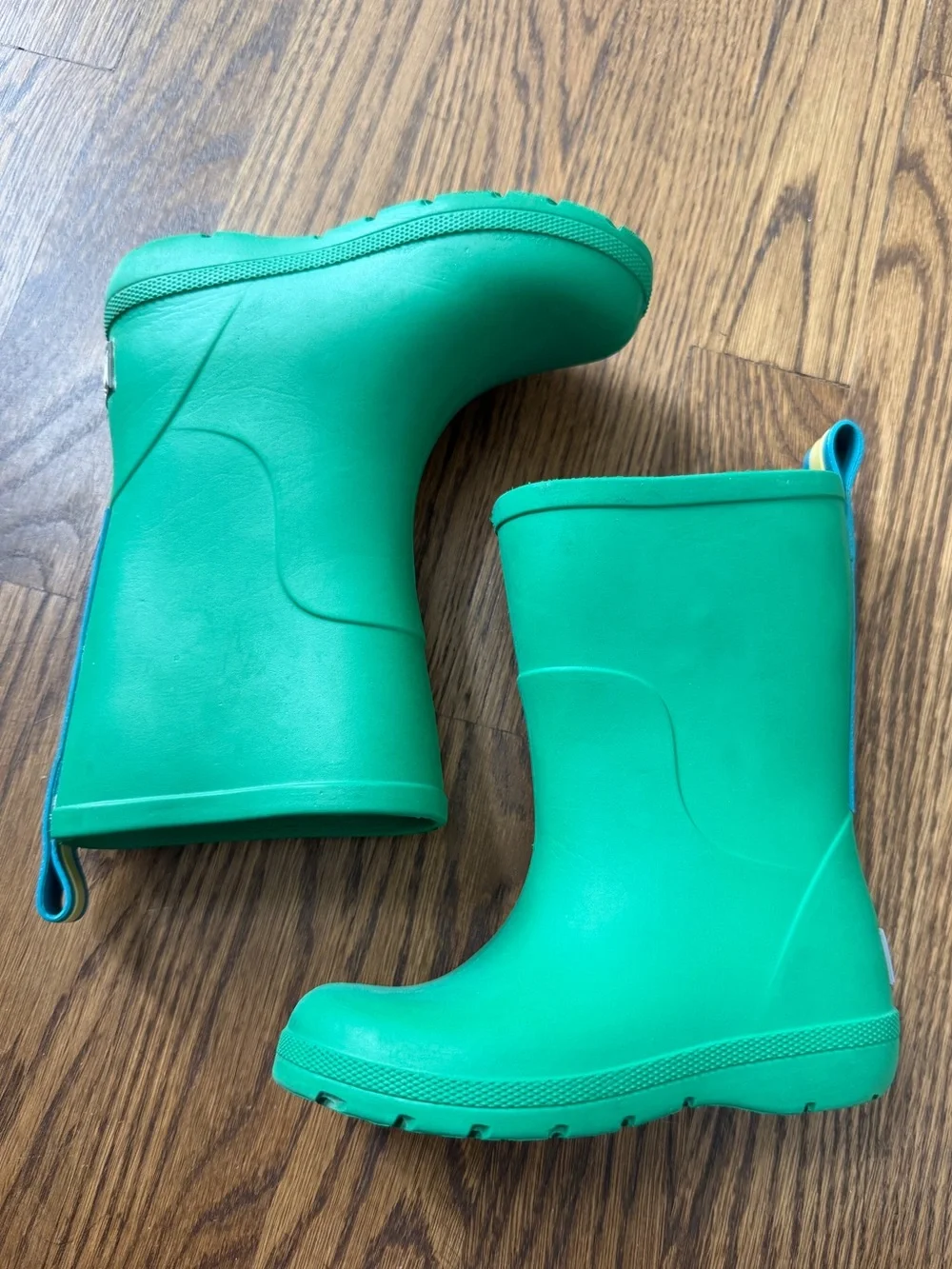 Totes Charley Tall Rain Boot in Green, toddler size 7-8